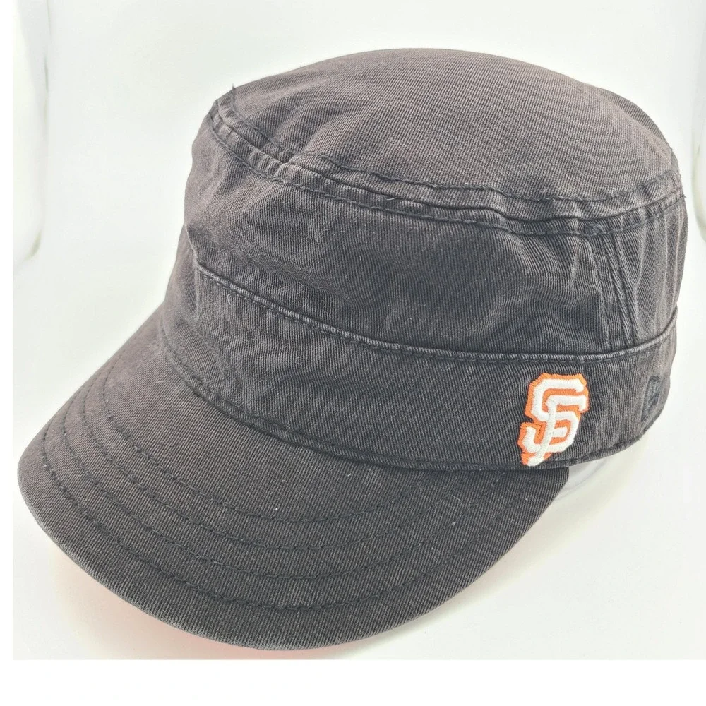 New Era San Francisco Giants MLB Military Cadet Cap Womens One Size Black Hat